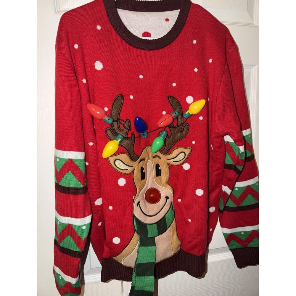 Joyin Light Up Ugly Christmas Sweater XL